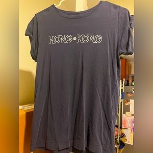 Navy lululemon Hong Kong tee